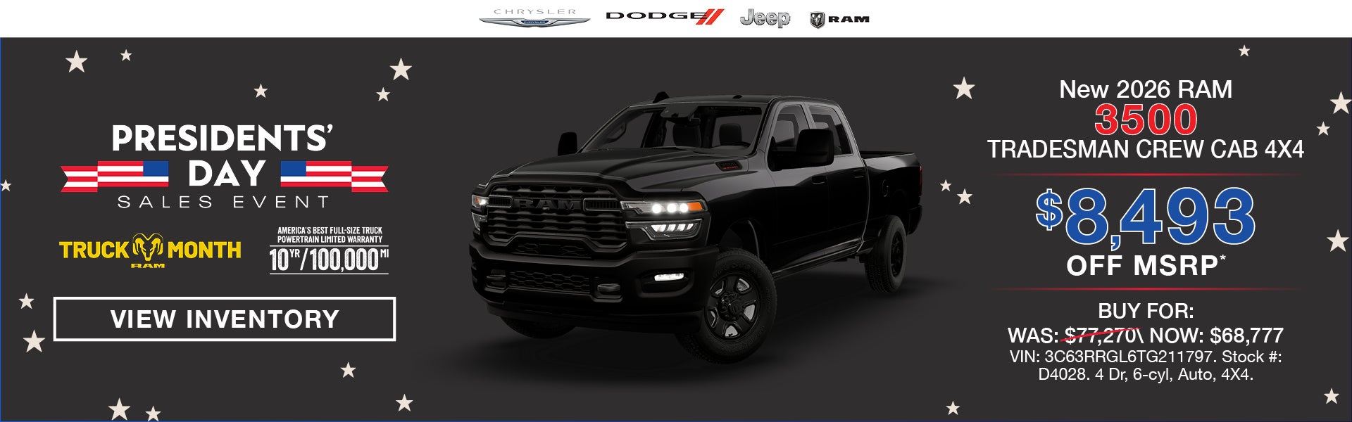 RAM 3500 TRADESMAN CREW CAB 4X4