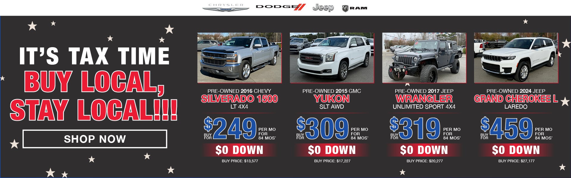 It's Tax Time! Buy Local, Stay Local!!!