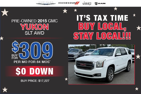 Pre-Owned 2015 GMC Yukon SLT AWD