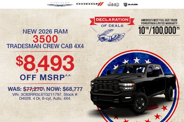 2026 RAM 3500 TRADESMAN CREW CAB 