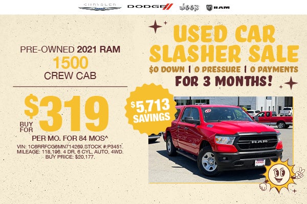 Pre-Owned 2021 RAM 1500 CREW CAB