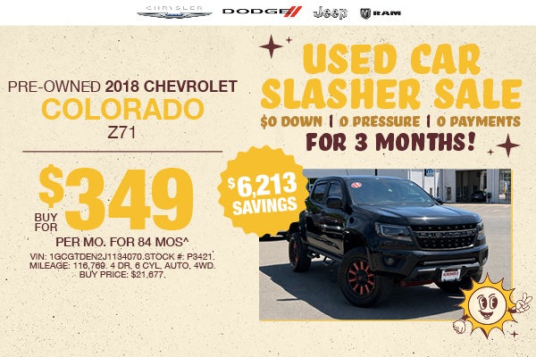 Pre-Owned 2018 CHEVROLET COLORADO Z71