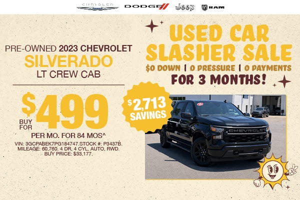 Pre-Owned 2023 CHEVROLET SILVERADO LT CREW CAB