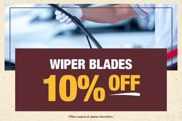 10% Off Wiper Blades