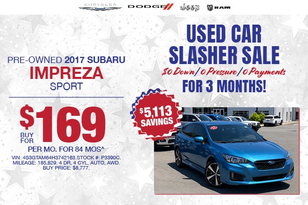 Pre-Owned 2017 SUBARU IMPREZA SPORT