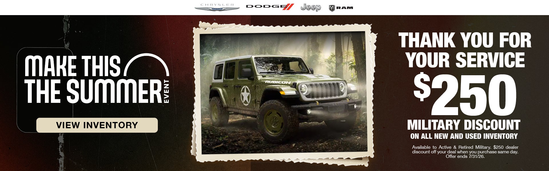 $250 Military Discount