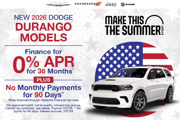 New 2026 Dodge Durango Models