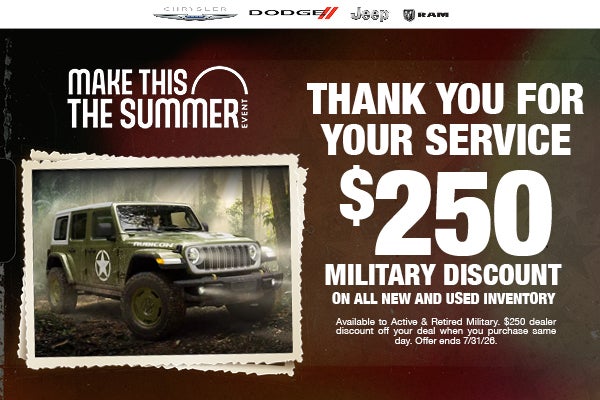 $250 Military Discount