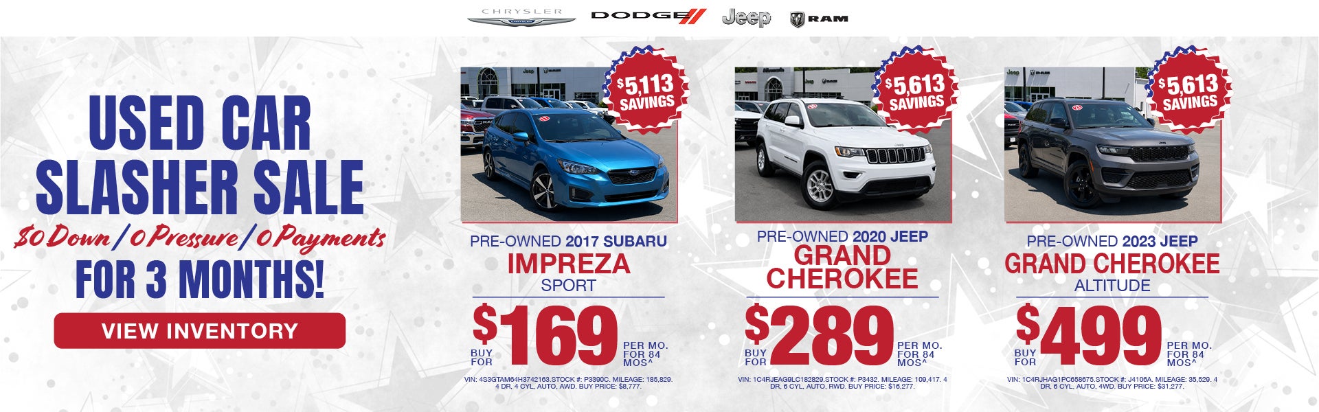 Used Specials