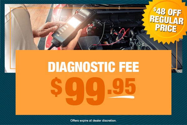 $99.95 Diagnostic Fee