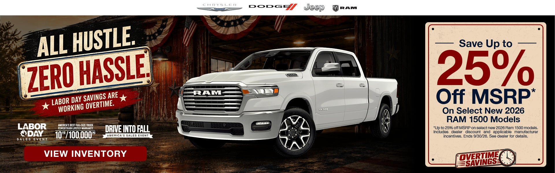 Save Up to 25% Off MSRP*