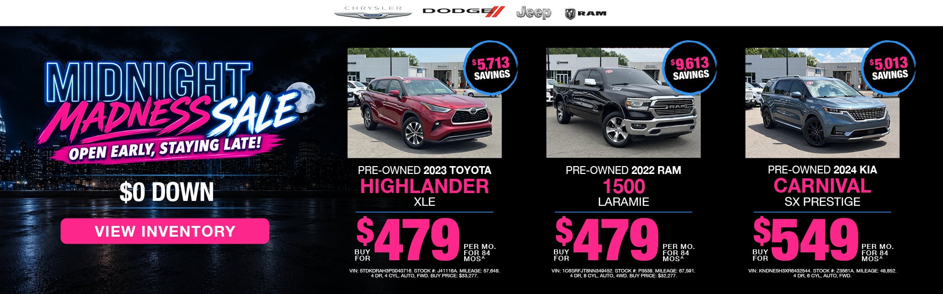 Midnight Madness Sale