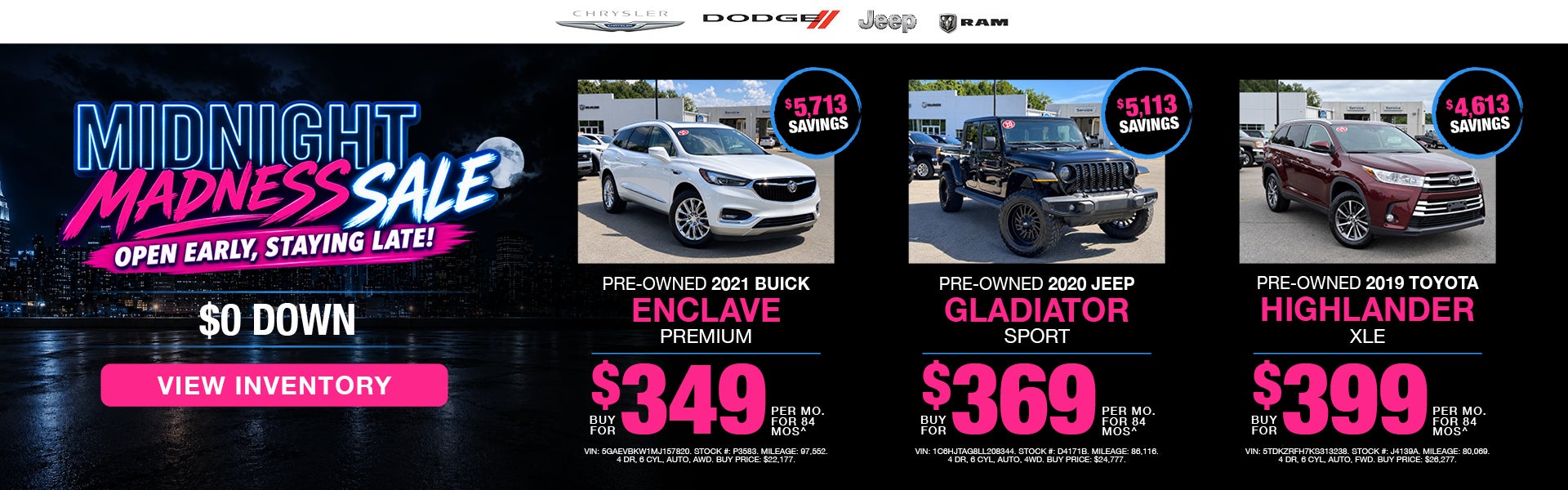 Midnight Madness Sale