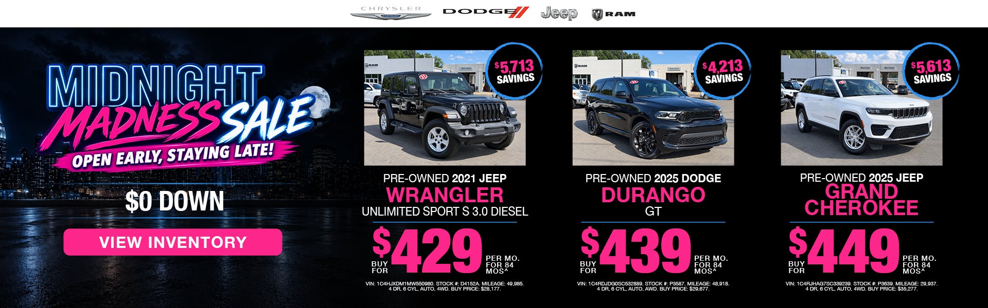 Midnight Madness Sale
