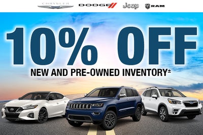 10% OFF New and Pre-Owned Inventory±