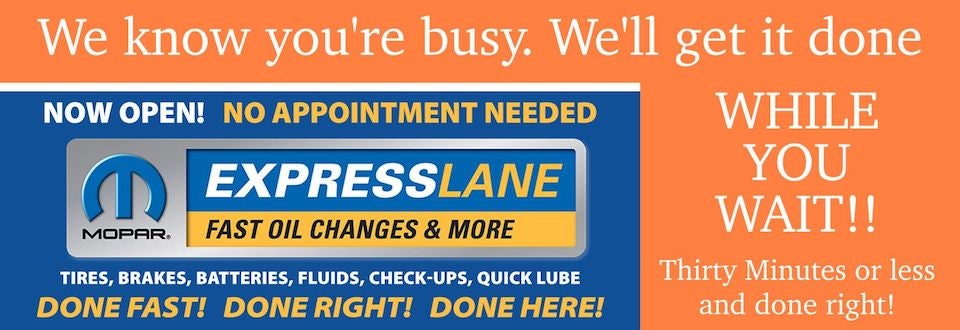Express Lane: Fast Oil Change and More